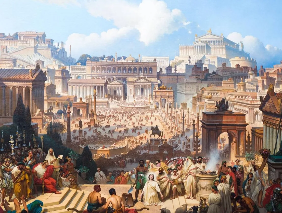 Ancient Rome Surrounding the Colosseum